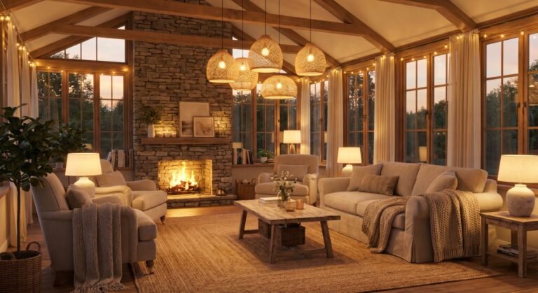 15 Sunroom With Fireplace Ideas for a Cozy Retreat