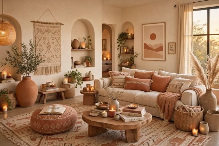 17 Boho Living Room Ideas for a Cozy Relaxed Look