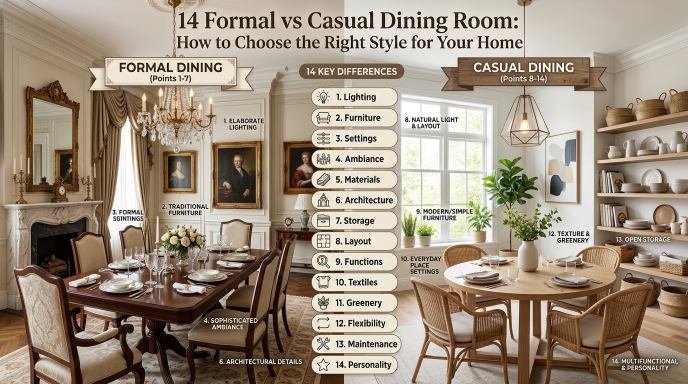 14 Formal vs Casual Dining Room How to Choose the Right Style for Your Home