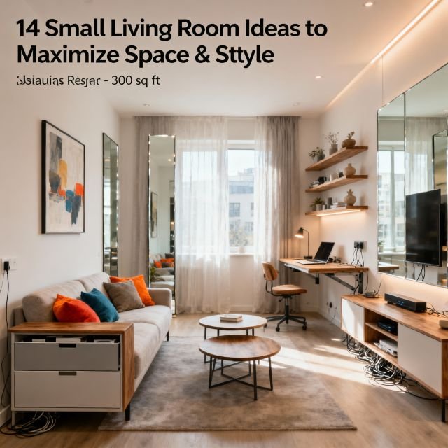 14 Small Living Room Ideas to Maximize Space & Style