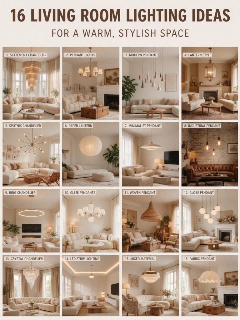 16 Living Room Lighting Ideas for a Warm, Stylish Space