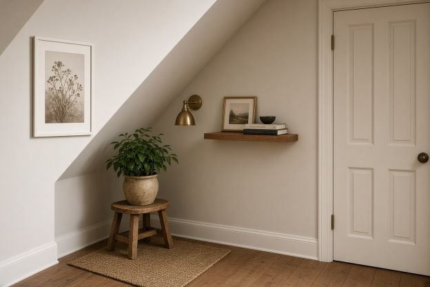 Decorate Awkward Corners in Slanted Ceiling Rooms