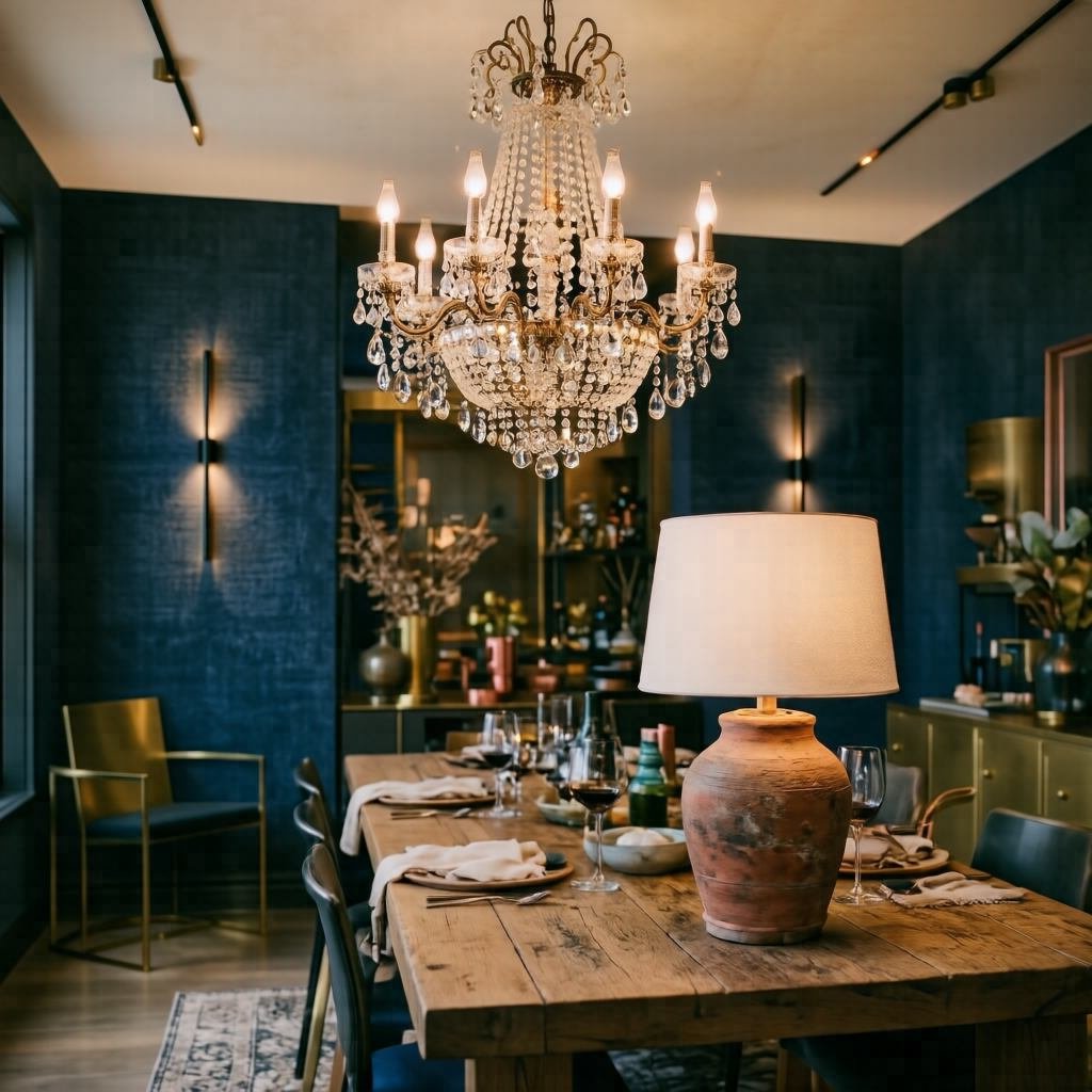 Dining Room Chandelier Ideas for Large Dining Tables
