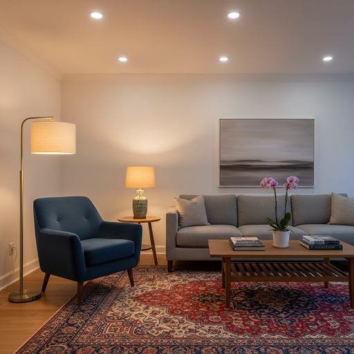 Layered Living Room Lighting for a Balanced Look