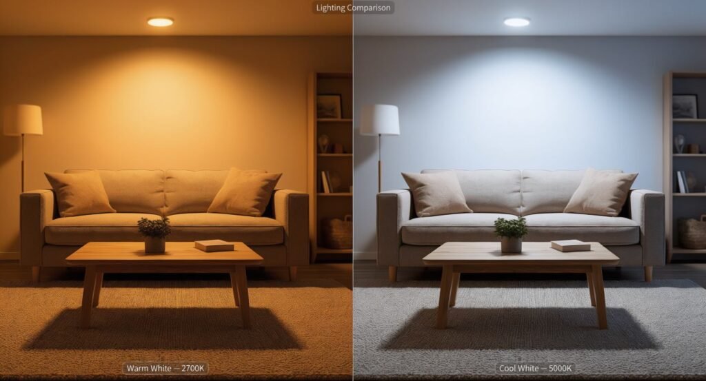 Living Room Lighting Design: How to Choose the Right Bulb Color