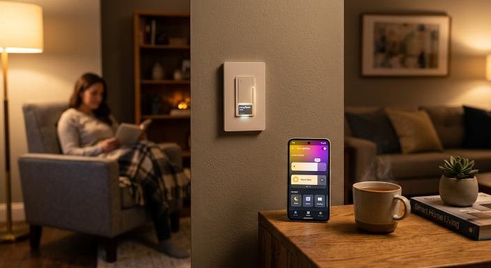 Living Room Lighting Ideas with Dimmers and Smart Controls