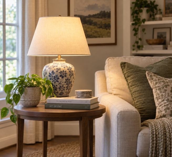 Living Room Lighting Ideas with Stylish Table Lamps