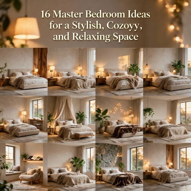 Master Bedroom Ideas for a Stylish, Cozy, and Relaxing Space.1