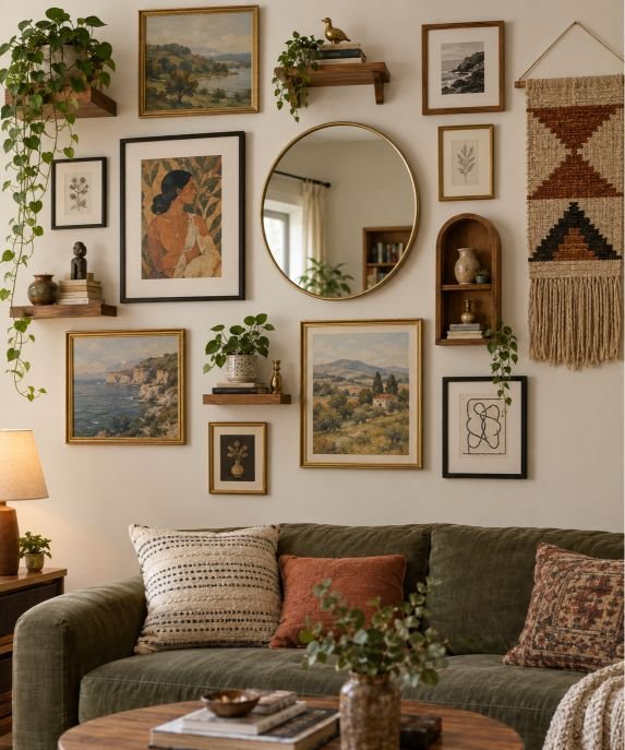 Mix Artwork With Decorative Objects