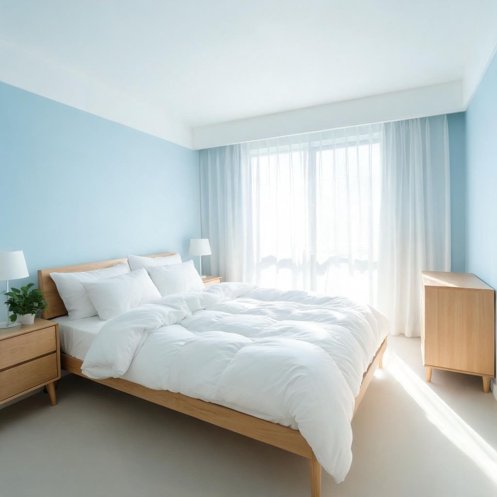 Soft Blue for a Calm and Peaceful Bedroom