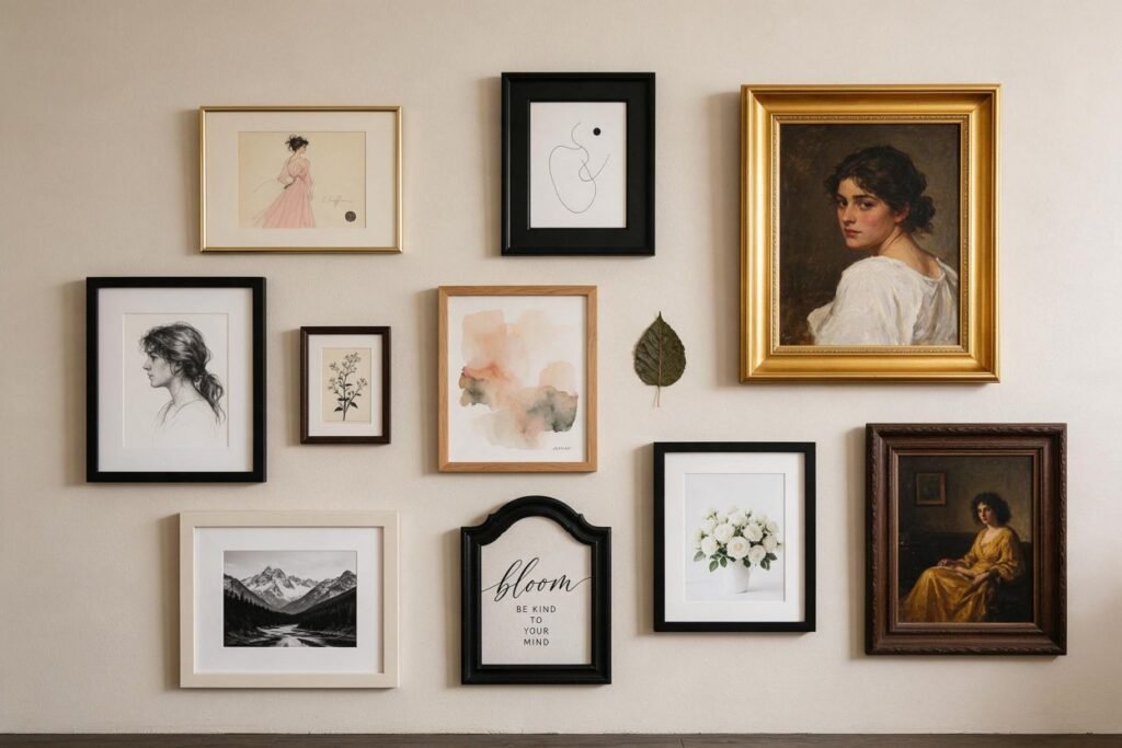 Try an Eclectic Gallery Wall