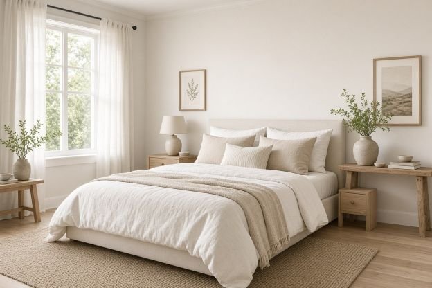 Warm White for a Fresh and Serene Space