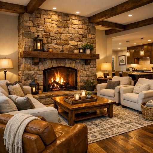 15 Open Concept Living Rooms That Feel Warm & Inviting